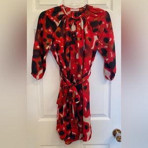 The Impeccable Pig Dress 3/4 sleeves & belt  - Size Small